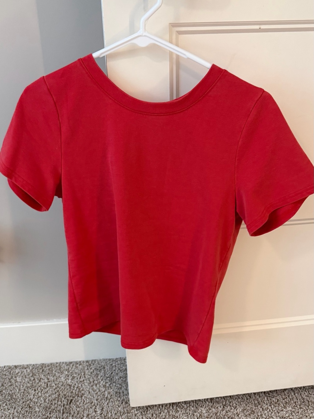 Buckle Red Short-Sleeve Crewneck Tee